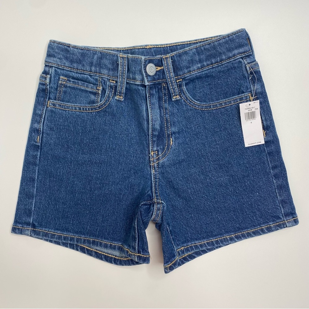 Girl's Old Navy Dark Wash High-Rise Denim Shorts Size 8